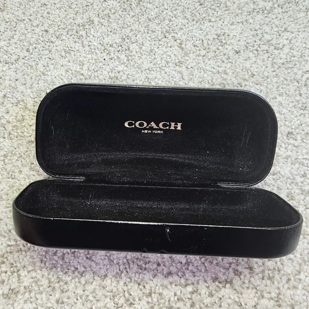 COACH New York Gloss Black‎ Sunglasses Clamshell HARD CASE ONLY - Large
